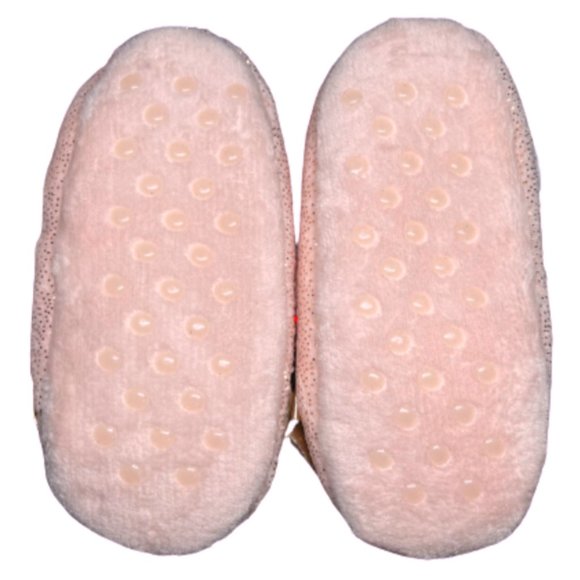 Jojo Siwa Pink Glitter Sherpa Lined Fuzzy Babba Slippers Kids 7-8 Yrs Sz 13-4 - Picture 10 of 10